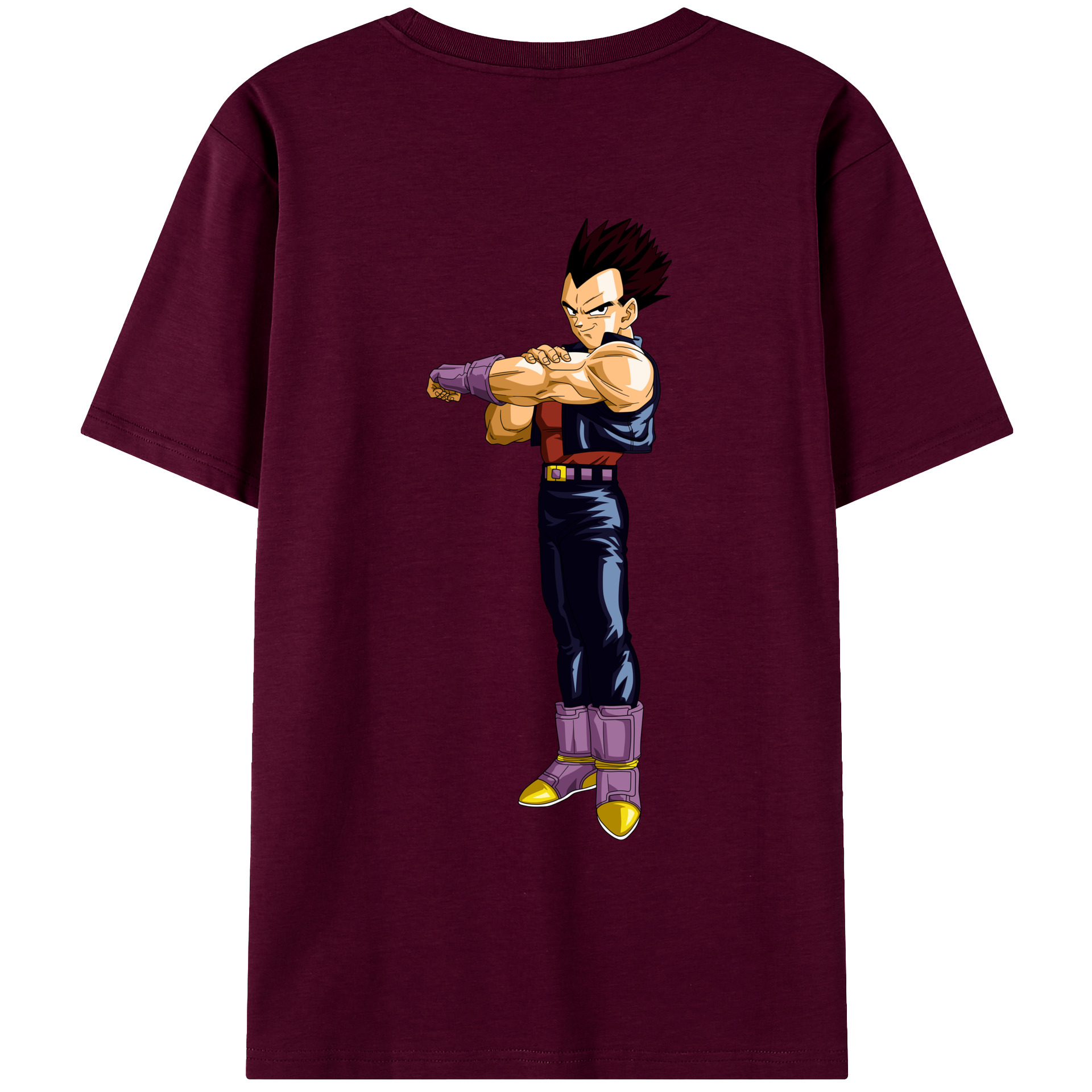 （画像用） ドラゴンボール ベジータ四世（Bejīta Yonsei）DRAGON BALL Vegeta IV レディース半袖Tシャツ(バックプリント)